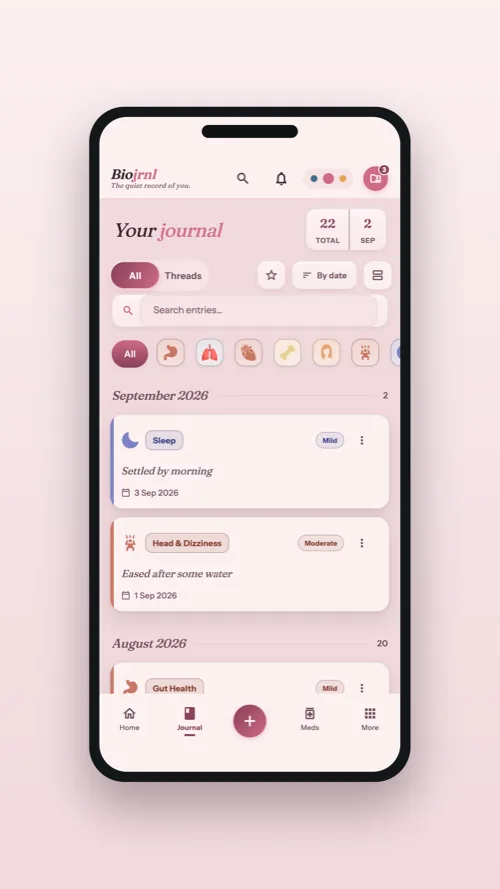 The same journal in the Blush theme
